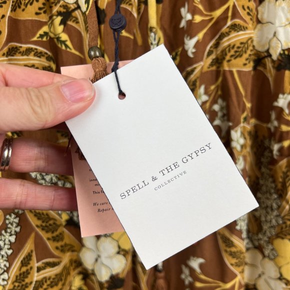 Spell Brown Floral Wide Leg Pants - Picture 6 of 13